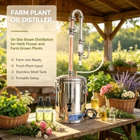 Appareil de distillation de fleurs, extracteur d'herbes, distillateur portable de bureau pour la fabrication d'huiles essentielles en petites quantités à domicile