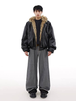 Luxe léger avec une texture épaisse, chaud et confortable en hiver, veste réversible.