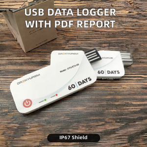 เครื่องตรวจวัดอุณหภูมิและความชื้นระบบ USB แบบใช้ครั้งเดียวพร้อมรับประกัน1ปี - Product Image 2