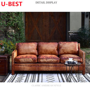 U-BEST Canapé 3 places de style nordique pour appartement, chambre, café, bar, détente, canapé, divan, meubles pour salon, maison, mobilier - Product Image 5