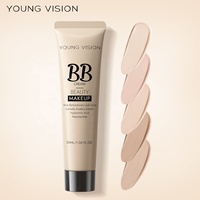 Crème BB Nude Naturelle Marque Blanche Contrôle Sébum Éclaircissant Teint Léger Correcteur Cosmétique Visage Usage Quotidien