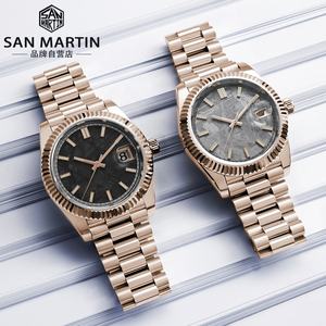 Reloj de Pulsera <span class=keywords><strong>San</strong></span> <span class=keywords><strong>Martin</strong></span> de Lujo con Movimiento Sellita SW200, Acero Inoxidable 316L, Luminoso BGW9, Sumergible 10 ATM, Esfera Aerolite, en Oferta - Product Image 2