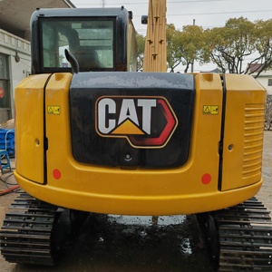 Mini-excavatrice CAT308E2 d'occasion, modèle 2022, 8 tonnes, capacité de la benne de 0,33 m³, bon état de fonctionnement, pompe hydraulique, roulement du moteur - Product Image 3
