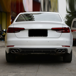 S4 A4รถคุณภาพสูงกันชนหลัง B9สีดำเงากระจายแสงปรับโฉมสไตล์ S4ลิปแยกสำหรับ Audi A4 S4 B9 Non-Sline 2017-2019 - Product Image 5