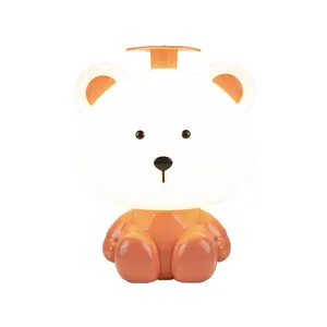 Wd iluminação interna dos desenhos animados, urso, led, sensor, luz noturna, quarto do bebê, animal, lâmpada de cabeceira, luz noturna para crianças