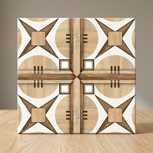 Carreaux de sol en céramique semi-mat brun beige 400x400mm, porcelaine de qualité supérieure, imperméable, pour salle de bain, intérieur - Product Image 3