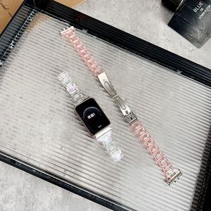 Correa de Reloj de Resina de Lujo <span class=keywords><strong>para</strong></span> Samsung Galaxy Fit 3 Slim, Correa de Repuesto Colorida <span class=keywords><strong>para</strong></span> IWatch Series 10 9SE, Brazalete con Cristales Brillantes - Product Image 6