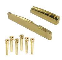 42mm Solid Brass Electric Guitar Nut and Saddle Sets for ST and TL DIY Guitar Parts