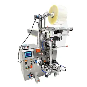 Granulado automático do suco do leite Granule Granule Snacks Pouch Food Triangle Filling Sealing Packaging Machine