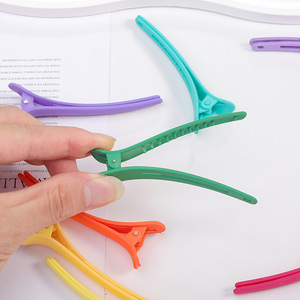 Pinzas para el Cabello Tipo Pico de Pato en Colores Pastel Esmerilados de 12 cm, Ligeras, de Color Sólido, para Uso Diario - Product Image 3