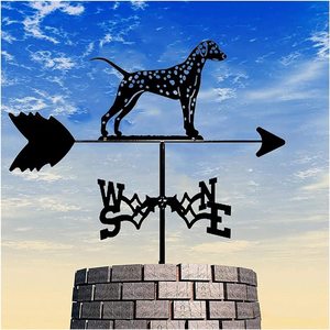 Pabrik Cina dekorasi hewan taman luar ruangan anjing besi antik pengukuran arah angin instrumen pengukur cuaca logam baling-baling - Product Image 6