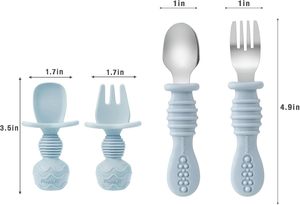 Ensemble de bols et assiettes pour bébé en silicone de qualité alimentaire, avec couvercle et base à ventouse, sans BPA, certifié LFGB, durable pour les repas des enfants - Product Image 6