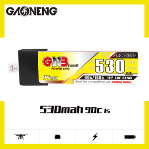 GAONENG GNB 1S 3.8V HV 530MAH 90C 180C Plastic Head PH2.0 LiPo <b>Battery</b> Tinyhawk Brushless Kingkong Tiny7 Beta75S - Product Image 3