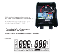 Panel Kontrol Pompa Air ABS Fase Tunggal Cerdas OEM MP-S1 Plus AC220V 3HP Pengontrol Otomatis Penuh Anti Lari Kering