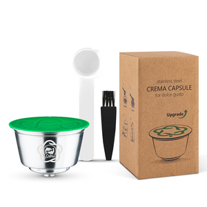 Belr-cápsulas de café reutilizables para máquina de café <span class=keywords><strong>Dolce</strong></span> <span class=keywords><strong>Gusto</strong></span>, filtro rellenable de plástico, color <span class=keywords><strong>verde</strong></span>, servicio OEM - Product Image 5