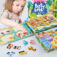 Ferme dinosaure enfants d'âge préscolaire activités d'apprentissage livre occupé bricolage Montessori livre calme
