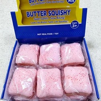 Jouet Squishy Super Doux en Forme de Pain, Ultra-Élastique en PU, Anti-Stress, Jouet Sensoriel pour Jeu Alimentaire Réaliste