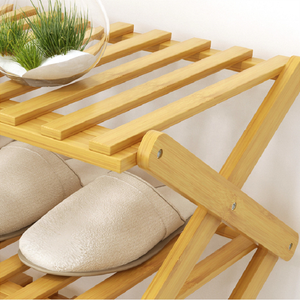 <span class=keywords><strong>Zapatero</strong></span> de Madera de Bambú Plegable Portátil Moderno y Económico al por Mayor 2024, de 10 Niveles y 50 Pares, para Macetas y Jardineras - Product Image 5