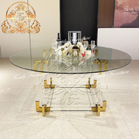 Runder Acryl-Design Klarglas Hochzeitstisch