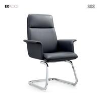 Réglable en hauteur pivotante en cuir noir chaise de bureau poste de travail