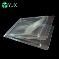 Boîte en plastique PVC transparente en gros, de qualité alimentaire, jetable et empilable, pour l'emballage alimentaire et de produits de boulangerie
