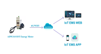 Medidor de Energía Monofásico Acrel ADW310-HJ de 100A CT de Alta Precisión con RS485 y Conexión Inalámbrica Opcional para IoT y Gestión Remota
