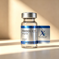 Autocollants de transfert en vinyle holographique résistant aux UV, conception personnalisée, haute adhérence, indéchirables, 3ml 5ml 10ml pour laboratoire de recherche de peptides