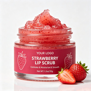 Wholesale Natural Fruit Exfoliating Lip Scrub Moisturizing Remove Dead Skin Brightening Lip Peeling Scrub - Product Image 1