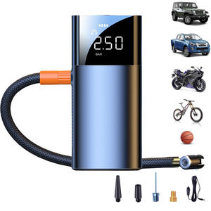 Nouvelle pompe à Air <span class=keywords><strong>de</strong></span> <span class=keywords><strong>voiture</strong></span> sans fil avec lumière LED gonflage rapide pour <span class=keywords><strong>voiture</strong></span> moto vélo pompe à Air Portable - Product Image 1