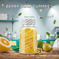 Complément alimentaire en gommes végétaliennes aux fruits rouges mélangés pour adultes, personnalisable OEM/ODM - Marque privée, 60 unités