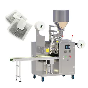 Automatic small scale loose leaf teabag with tag and string packing machine