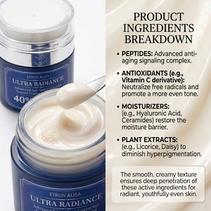 ETRUN ALISA Jour Nuit Correcteur <span class=keywords><strong>Taches</strong></span> Noires Crème Réparatrice Cosmétiques <span class=keywords><strong>pour</strong></span> Tous Types <span class=keywords><strong>de</strong></span> Peau Nicotinamide Vitamine C Crème - Product Image 3