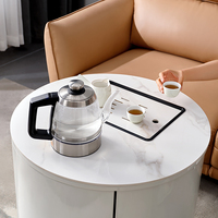 Quanu – café cuit nordique intelligent, table basse relevable, table basse avec rangement, 670169