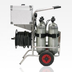 Appareil respiratoire <span class=keywords><strong>mobile</strong></span> sur chariot, chariot d'alimentation en air <span class=keywords><strong>mobile</strong></span>, appareil respiratoire à long tube, 2 ou 4 cylindres avec masque - Product Image 2