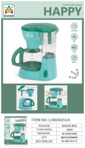 Machine à jus électrique Cafetière Blender Set Simulation Kitchen Role-play Pretend Play Toys with light Music for Girls Kids - Product Image 5