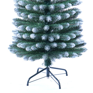 Haute qualité mince blanc écologique arbre de Noël moderne peu encombrant Base debout <span class=keywords><strong>TikTok</strong></span> tendance décor de vacances - Product Image 4
