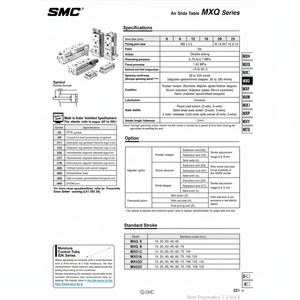 SMC Pneumatics MXQ6-10CS Air Slide Table Manipulateur Produit - Product Image 1