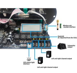 เครื่องเสียงติดรถยนต์สเตอริโอ รุ่น Stable Tone ขนาดใหญ่ โครงเหล็กสีดำ D1000 พร้อมเมนบอร์ดเสียง บลูทูธ USB TF ไมค์คู่ รีโมทคอนโทรล ระบบเพิ่มเสียง - Product Image 4