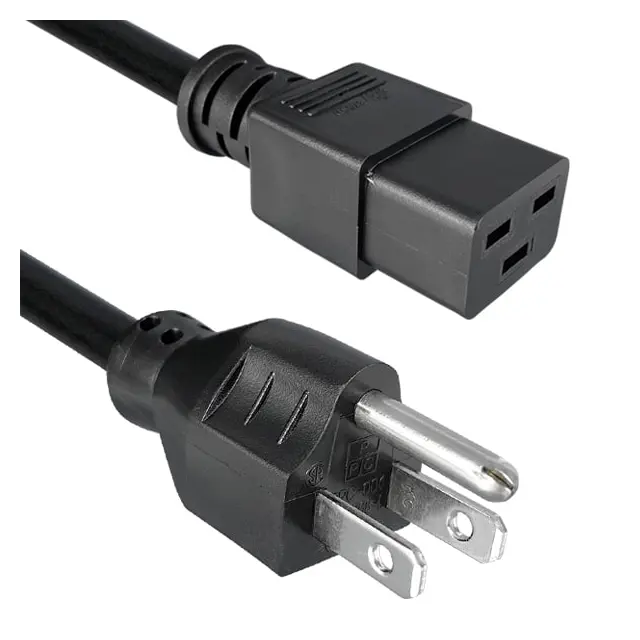 Netz kabel NEMA 5-15 Stecker gerade geerdet Benutzer definiert Lang, Farbe Stromkabel, Nema 5 30 Stecker ETL gelistet