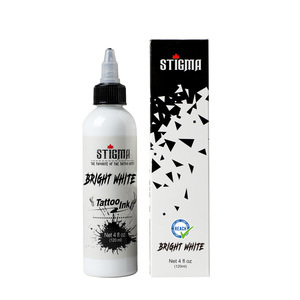 Tinta de Tatuaje Permanente de 120 ml, Pigmento de Maquillaje Blanco y Negro, Suministro de Color para Pintar Cejas, Cabello y Arte Corporal - Product Image 2
