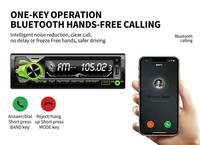 Reproductor MP3 para Auto con Doble USB y Carga Rápida, Transmisor FM BT, Reproductor de Música con Soporte para Tarjeta TF y Disco U