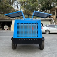 Compresseur d'air portable diesel à vis, direct usine, 5m³/min, 8bar, 13bar, 18bar, mobile pour l'exploitation minière, le forage et la construction