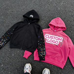 Haute qualité Y2K personnalisé Polyester coton Street Wear strass hommes coupe régulière <span class=keywords><strong>pull</strong></span> chandails à capuche concepteur automne - Product Image 2