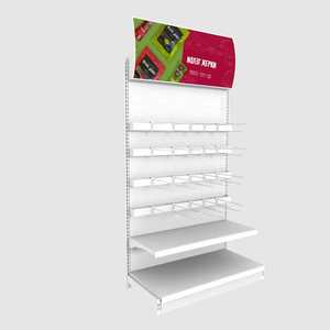 Estanterías de Supermercado, Exhibidores de Aperitivos y Papelería para Tiendas de Conveniencia, Exhibidores Curvos Iluminados para Tiendas Pequeñas y Tiendas de Bebés - Product Image 2
