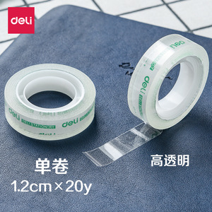 Deli Transparent Tape 1.2cm X 20y High Transparency Office Adhesive Tape For Students And Business Use - Product Image 1