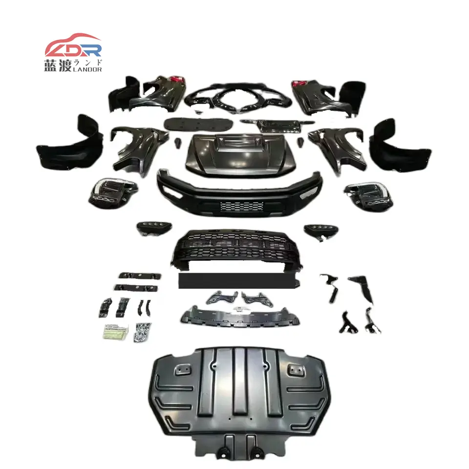 Facelift kits de corpo do carro auto para 2012-2021 Ford ranger T6 T7 T8 atualização 2022 Raptor F150 modificação pára-choques