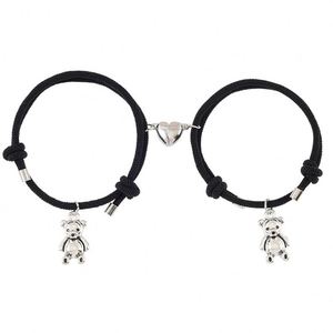 Wholesale Adjustable Woman Mens Love Gifts Attract Magnetic <b>Couple</b> Bear Cartoon Hand Chain Magnetic Lover <b>Bracelet</b> - Product Image 5