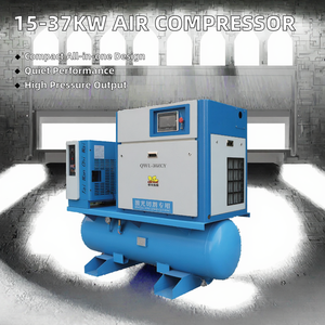 ضاغط هواء لولبي مدمج 22 كيلو وات 16 بار 4 في 1 لماكينة القطع بالليزر ضاغط هواء 8 بار 15 كيلو وات 37 كيلو وات مع مجفف الخزان - Product Image 3