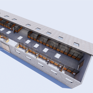Tragbare Pferdeställe im Freien temporäre Ställe V-förmige Pferdeställe für Pferdeställe Stallbox - Product Image 5