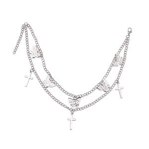 โซ่รองเท้ารูปผีเสื้อคู่ โลหะ แฟชั่นเครื่องประดับสำหรับรองเท้ามาร์ติน - Product Image 5